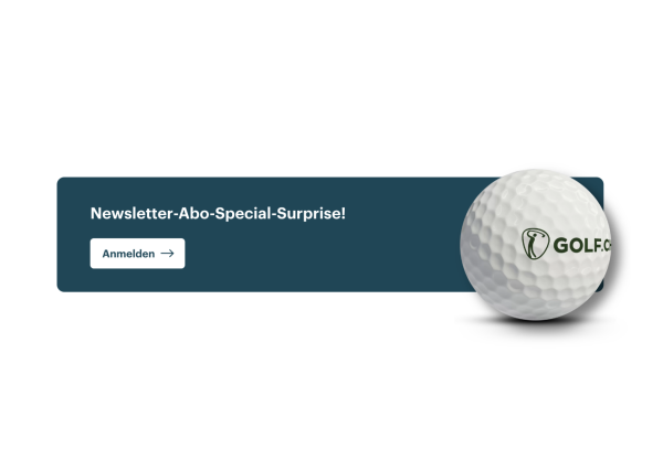 Design Newsletter Anmeldung der Website Golf.ch